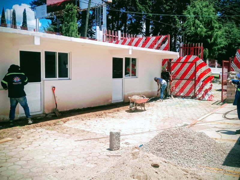 últimos detalles de las nuevas aulas del Centro de Atención Infantil (CAI)